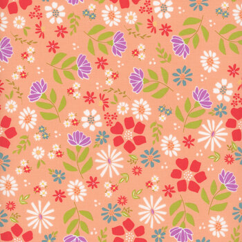 Laguna Sunrise 37680-13 Cantaloupe by Sherri & Chelsi for Moda Fabrics, Image