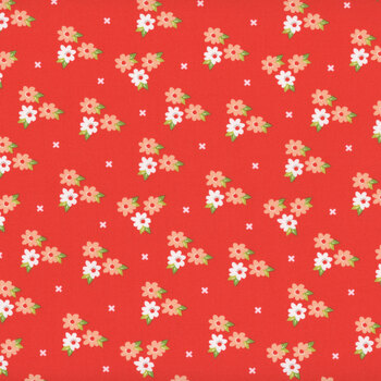 Laguna Sunrise 37682-16 Geranium by Sherri & Chelsi for Moda Fabrics, Image