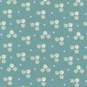 Laguna Sunrise 37682-18 Teal by Sherri & Chelsi for Moda Fabrics, Image