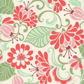 Tango 27330-11 Cream Tangerine by Kate Spain for Moda Fabrics, Image