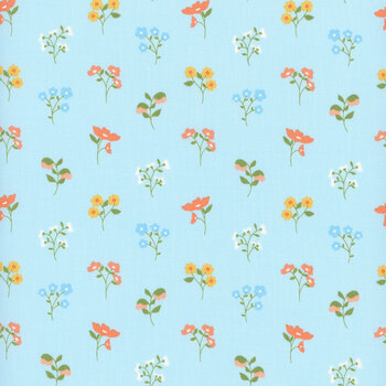 Dainty Meadow 31741-22 Sky by Heather Briggs for Moda Fabrics