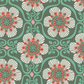 Tango 27334-21 Barcelona Basil by Kate Spain for Moda Fabrics, Image