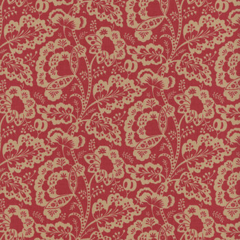 Rouenneries Trois 13963-16 Rouge by French General for Moda Fabrics, Image