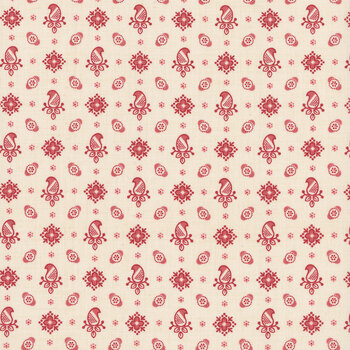 Rouenneries Trois 13965-11 Pearl Faded by French General for Moda Fabrics, Image