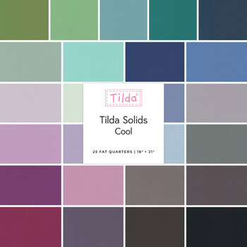 Tilda Solids  25 FQ Set - Cool by Tone Finnanger for Tilda, Image