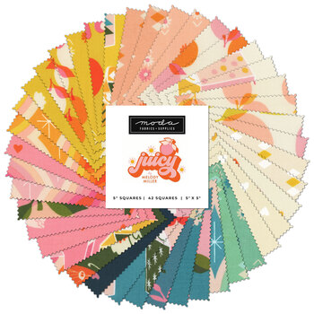 Juicy  Charm Pack by Ruby Star Society for Moda Fabrics, Image