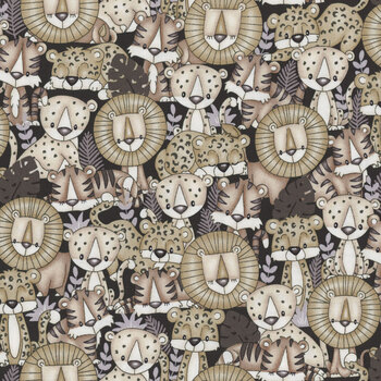 Big Kitties 1630-49 Multi by Shelly Comiskey for Henry Glass Fabrics