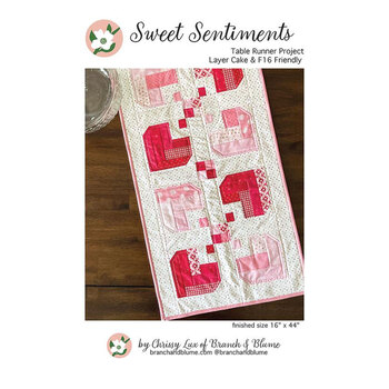 Sweet Sentiments Table Runner Pattern, Image