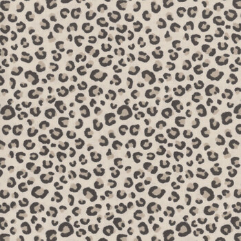 Big Kitties 1635-44 Beige/Black by Shelly Comiskey for Henry Glass Fabrics, Image