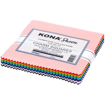 Kona Sheen  Charm Squares by Robert Kaufman Fabrics