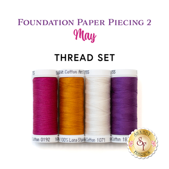  Foundation Paper Piecing Series 2 - May - 4pc Thread Set, Image