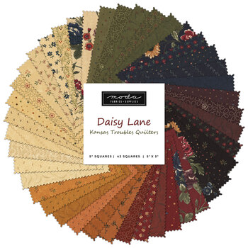 Daisy Lane  Charm Pack by Kansas Troubles Quilters for Moda Fabrics