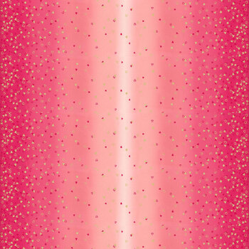 I Heart Ombre Metallic 10875-14M Hot Pink by V and Co. for Moda Fabrics, Image