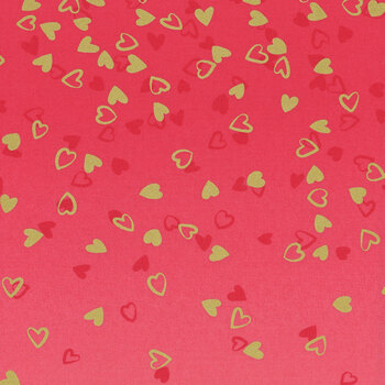 I Heart Ombre Metallic 10875-14M Hot Pink by V and Co. for Moda Fabrics, Image