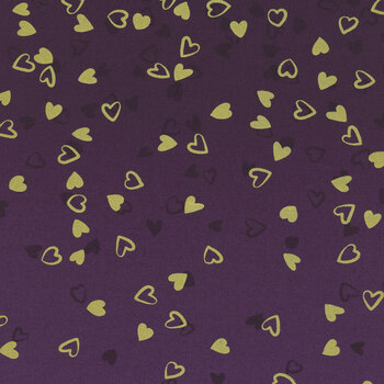 I Heart Ombre Metallic 10875-224M Aubergine by V and Co. for Moda Fabrics, Image