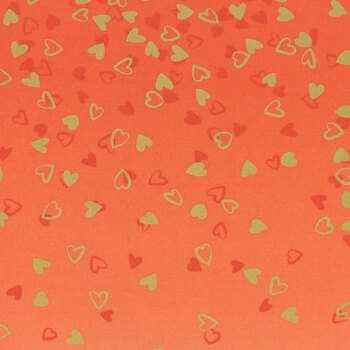 I Heart Ombre Metallic 10875-311M Tangerine by V and Co. for Moda Fabrics, Image