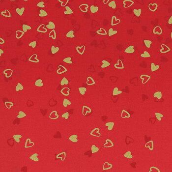 I Heart Ombre Metallic 10875-314M Cherry by V and Co. for Moda Fabrics, Image