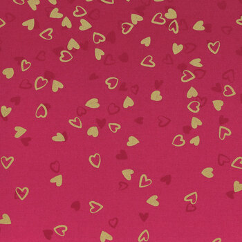 I Heart Ombre Metallic 10875-335M Pomegranate by V and Co. for Moda Fabrics, Image