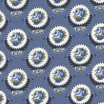 Grand Haven 14981-18 Nautical Blue by Minick & Simpson for Moda Fabrics, Image