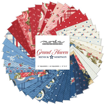 Grand Haven  Charm Pack by Minick & Simpson for Moda Fabrics, Image