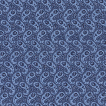 Grand Haven 14986-18 Nautical Blue by Minick & Simpson for Moda Fabrics, Image