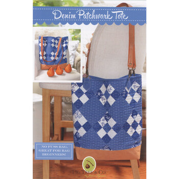 Denim Patchwork Tote Pattern, Image