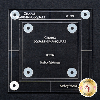 Shabby Fabrics Charm Square-In-A-Square Template - SFT102, Image