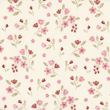 Cozy House A-1252-E Blush by Judy Jarvi for Andover Fabrics, Image