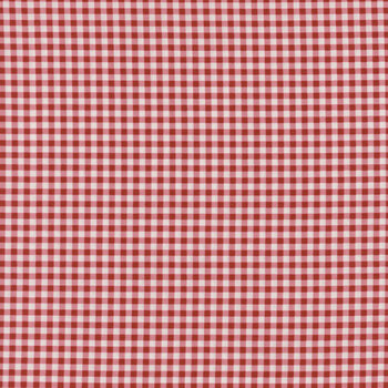 Cozy House A-1253-R Garnet by Judy Jarvi for Andover Fabrics, Image