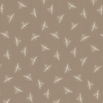 Petite Beehive A-1316-C Greige by Renee Nanneman for Andover Fabrics, Image