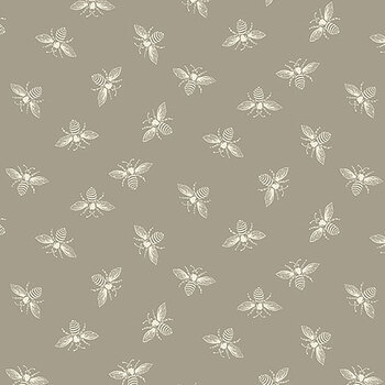 Petite Beehive A-1316-C Greige by Renee Nanneman for Andover Fabrics, Image