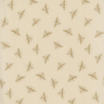 Petite Beehive A-1316-N Vanilla by Renee Nanneman for Andover Fabrics, Image