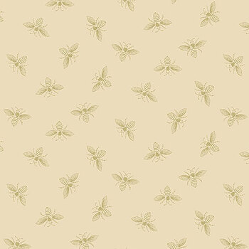 Petite Beehive A-1316-N Vanilla by Renee Nanneman for Andover Fabrics, Image