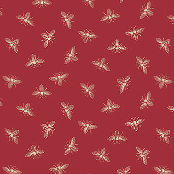 Petite Beehive A-1316-R Apple by Renee Nanneman for Andover Fabrics, Image