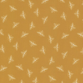 Petite Beehive A-1316-Y Butterscotch by Renee Nanneman for Andover Fabrics, Image