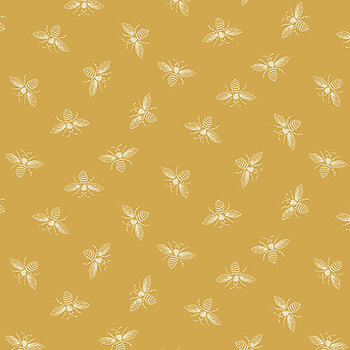 Petite Beehive A-1316-Y Butterscotch by Renee Nanneman for Andover Fabrics, Image