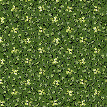 Little Clover A-1247-G Green by Andover Fabrics, Image