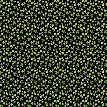 Little Clover A-1248-K Black by Andover Fabrics, Image