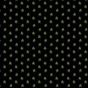 Little Clover A-1250-K Black by Andover Fabrics, Image