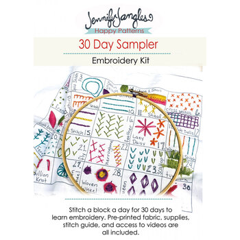  30 Day Sampler Embroidery Kit - Class Volume 1, Image