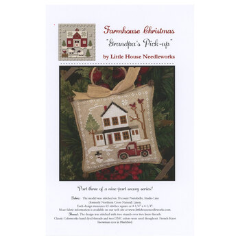 Farmhouse Christmas Cross Stitch Ornament Pattern - 03 - Grandpa's Pick-up, Image