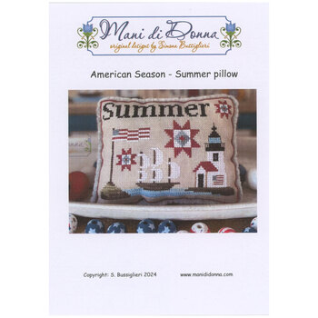 American Season - Summer Pillow Cross Stitch Pattern, Image