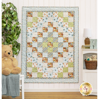  Trip Around the World Crib Quilt Kit - Winsome Critters, Image