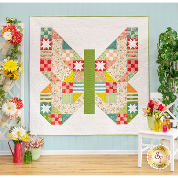  Butterfly Patch Quilt Kit - Strawberry Lemonade, Image