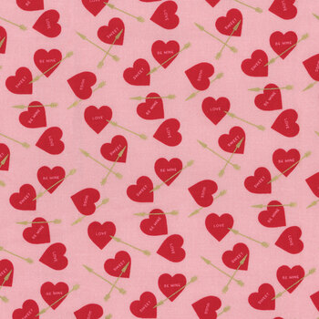 Sweetheart SC15502-PINK Heart Arrows by My Mind's Eye for Riley Blake Designs, Image