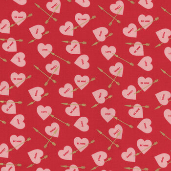 Sweetheart SC15502-RED Heart Arrows by My Mind's Eye for Riley Blake Designs