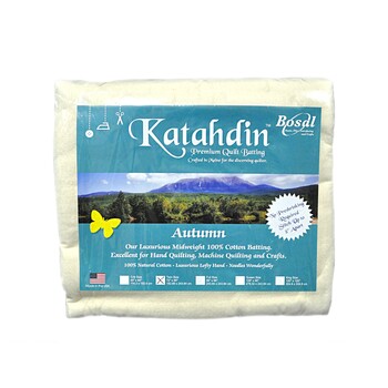 Katahdin Premium 100% Cotton Batting - Autumn 4oz - 72in x 90in, Image