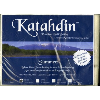 Katahdin Premium 100% Cotton Batting - Summer 3oz - 45in x 60in, Image