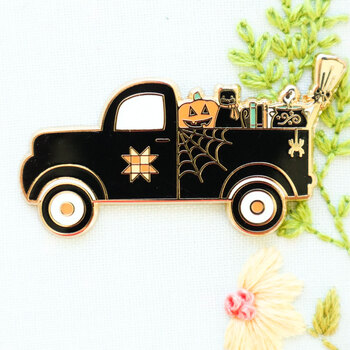 Haunted Vintage Truck Magnetic Needle Minder, Image