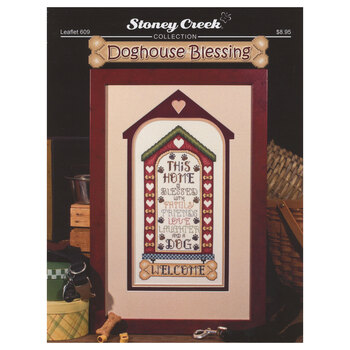 Doghouse Blessing Cross Stitch Pattern, Image